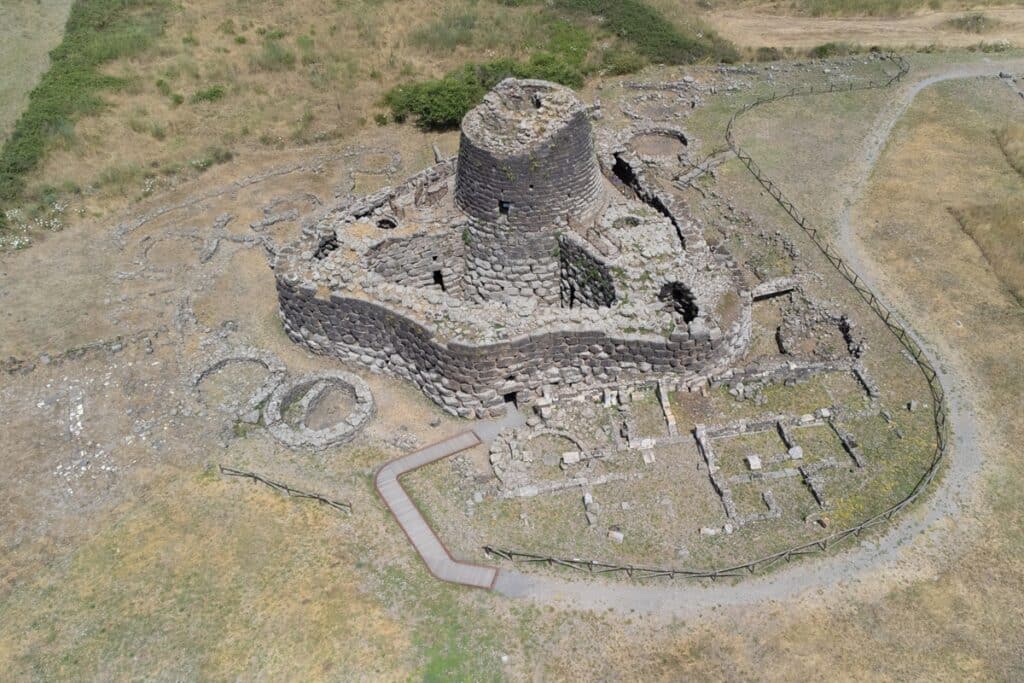 Nuraghe Santu Antine vu du ciel